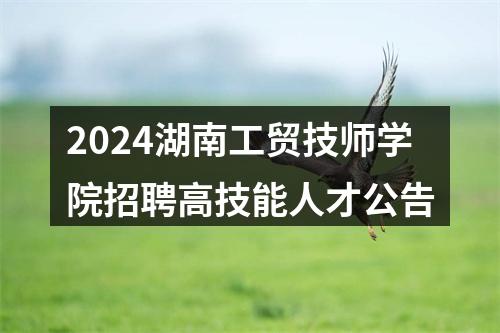 2024湖南工贸技师学院招聘高技能人才公告 图片