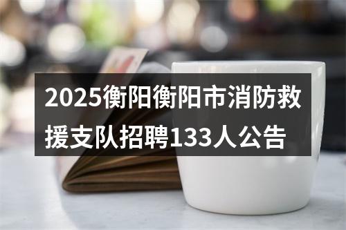 2025衡阳衡阳市消防救援支队招聘133人公告 图片